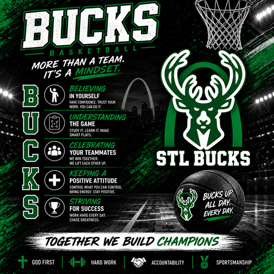 Support STL BUCKS Together We Build Champions